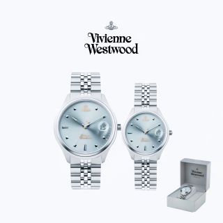 SET ĐỒNG HỒ NỮ CAO CẤP VIVIENNE CAMBERWELL BẠC MẶT XANH HAI SIZE FULLBOX