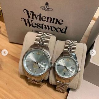 SET ĐỒNG HỒ NỮ CAO CẤP VIVIENNE CAMBERWELL BẠC MẶT XANH HAI SIZE FULLBOX