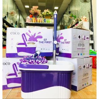 Bộ lau nhà kèm thùng Coco lồng nhựa