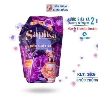 Nước giặt xả SapiKa 2 kg hương nước hoa Tím