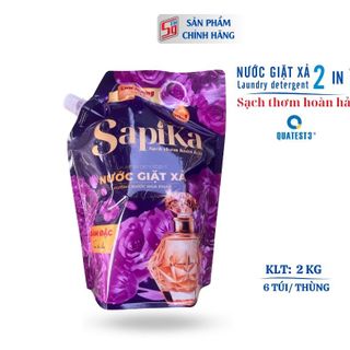 Nước giặt xả SapiKa 2 kg hương nước hoa Tím