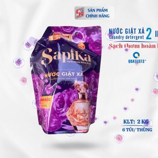 Nước giặt xả SapiKa 2 kg hương nước hoa Tím