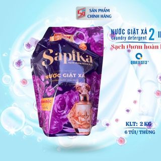 Nước giặt xả SapiKa 2 kg hương nước hoa Tím