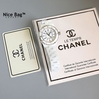 ĐỒNG HỒ NỮ CAO CẤP CHANEU ĐÁ CERAMIC TRẮNG VÀ ĐEN MẶT SỐ HỘT