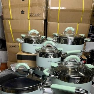 Bộ Nồi KOSTCOR Xanh K002 ( Thùng 2 bộ )