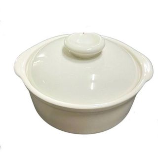 THỐ SỨ TRẮNG CHƯNG YẾN CÓ NẮP ĐẬY 5in (T72)