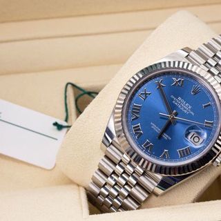 ĐỒNG HỒ NAM SIÊU CẤP ROLET AUTOMATIC BẠC MẶT XANH NAVY