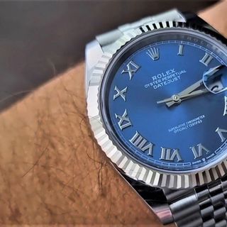 ĐỒNG HỒ NAM SIÊU CẤP ROLET AUTOMATIC BẠC MẶT XANH NAVY