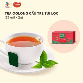 “ Thùng 48 hộp “ Trà Ô Long Túi Lọc Cầu Tre 25 gói *2g= 50g/ hộp hsd tháng 5/2027