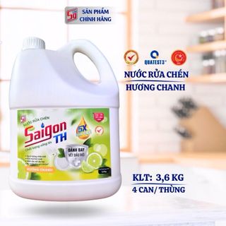 Nước rửa chén Saigon TH 3,6kg hương Chanh