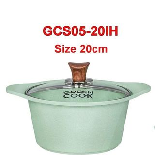 Nồi Đúc Ceramic Vân Đá Greencook 20CM GCS05 ( Thùng 8 )