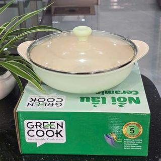 Nồi Lẩu Nhôm Đúc 28CM GREENCOOK CCS2410-28IH ( Thùng 8 )