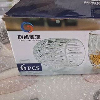 BỘ 6 LY THỦY TINH TỔ ONG 300ML LXZS0607 (T8)