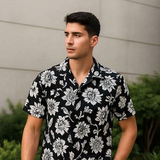 Sơ mi tay ngắn nam. Chất lụa 100% cotton lụa , thiết kế cổ vest classic, tông màu siêu đẹp