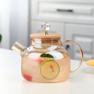 Ca Thủy Tinh Vàng chịu nhiệt Núm Tròn Cao (THÙNG 24C)