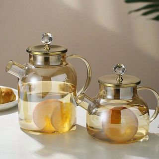 Ca Thủy Tinh Vàng chịu nhiệt Núm Tròn Cao (THÙNG 24C)