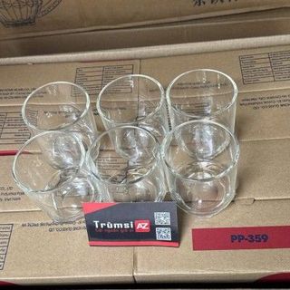 Bộ 6 ly thuỷ tinh Bầu góc PP359 (T12 )