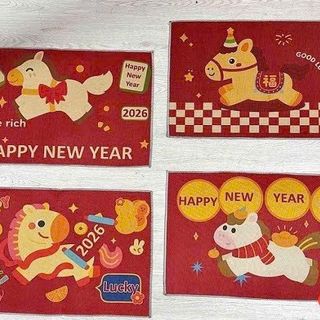 Thảm lau chân 60x40cm Tết 2026