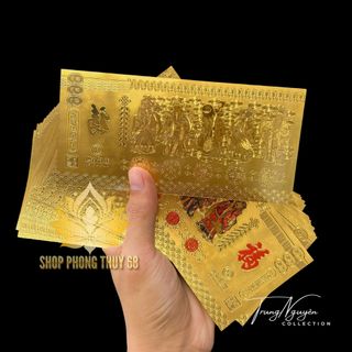 Sỉ 100 Tờ Tiền Ngũ Phúc Plastic Lì Xì Tết Ý Nghĩa