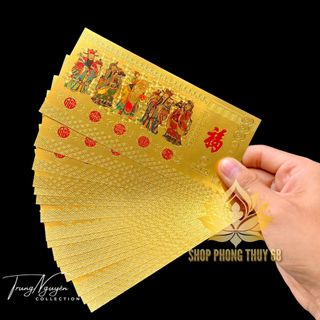 Sỉ 100 Tờ Tiền Ngũ Phúc Plastic Lì Xì Tết Ý Nghĩa