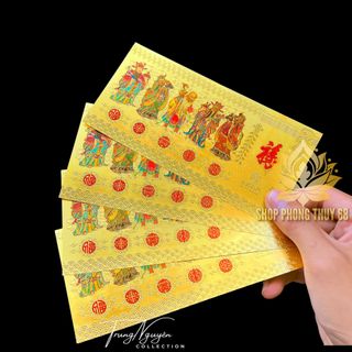 Sỉ 100 Tờ Tiền Ngũ Phúc Plastic Lì Xì Tết Ý Nghĩa