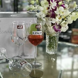 Bộ 6 Ly Vang Thủy Tinh Chân Cao EJ5635 330ml ( THÙNG 8B)