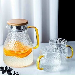 Ca Bình Thủy Tinh Chịu Nhiệt CC Trắng Vân (THÙNG 24C)