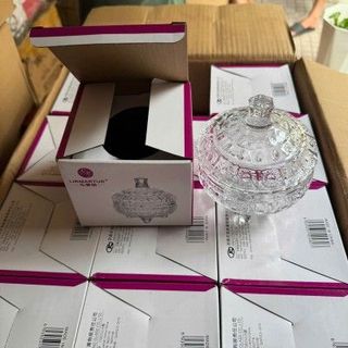 Hũ mứt trắng thuỷ tinh TB027 (T36 )