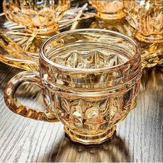 Bộ 6 Ly uống nước, uống trà màu Vàng P125-1D ( T16 )