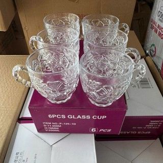 Bộ 6 Ly uống nước, uống trà P125-1D ( T16 )