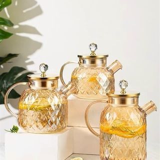 Bình Ca Thuỷ Tinh Kim Cương Vàng Núm 1.4l DC (THÙNG 24C)