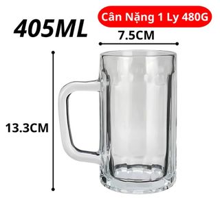 BỘ 6 LY THỦY TINH UỐNG BIA 405ML DELI ZB11-300 (T6)