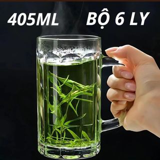 BỘ 6 LY THỦY TINH UỐNG BIA 405ML DELI ZB11-300 (T6)