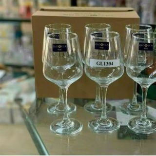 Bộ 6 Ly Vang Thủy Tinh Chân Cao GL1304 ( THÙNG 8B)