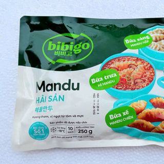 Bánh Xếp Mandu Bibigo 250gr - Hương Vị Hải Sản Tươi Ngon