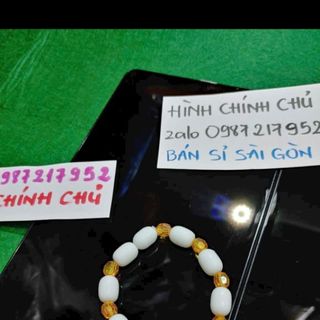 Chuỗi đeo tay phong thủy mix đá trắng nha