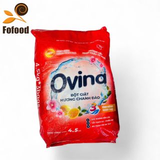 Bột giặt Ovina hương chanh đào(Túi 4,5kg/Bao 3 túi)