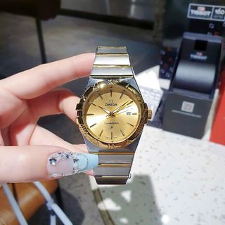 SĂN SALE ĐỒNG HỒ NAM NỮ TRUNG CẤP OMAGE VIỀN BEZEL KHOÁ BƯỚM