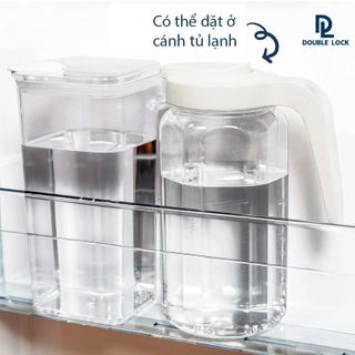 Bình Nước Nhựa Trong Suốt Bền Nhẹ Double Lock 1307 Dung Tích 1900ml Nhập Khẩu Chính Hãng Thái Lan