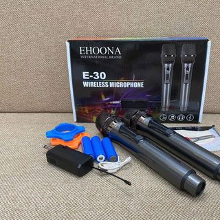 BỘ 2 MIC KARAOKE CHUYÊN NGHIỆP KHÔNG DÂY EHOONA E-30