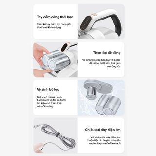 Máy hút bụi đệm giường AQUA AQS-CMP105R(W)-VN