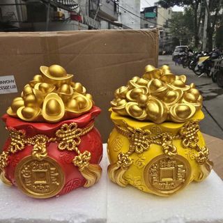 HỦ ĐỰNG MUỐI GẠO THẦN TÀI SIZE TO