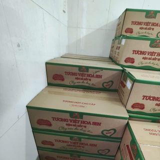 Thùng 15 hủ Tương Hột Thùng 850ml Tương Việt Hoa Sen