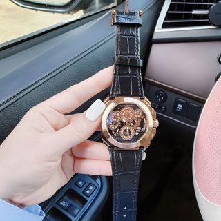 SĂN SALE ĐỒNG HỒ NAM TRUNG CẤP PVLGARI DÂY DA MẶT GIẢ CƠ