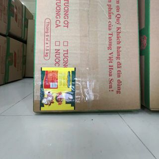 Thùng 600 gói Tương Ớt 15g Màng màu Tương Việt Hoa Sen