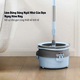 Bộ Lau Nhà Thông Minh Thiết Kế Nhỏ Gọn 2 Trong 1 MINMOP M20 - Cây Lau Nhà Tự Vắt 360 Độ Tiện Lợi