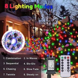 DÂY ĐÈN LED RỄ CÂY 50M 1500 LED ĐỦ MÀU REMOTE ĐIỀU KHIỂN