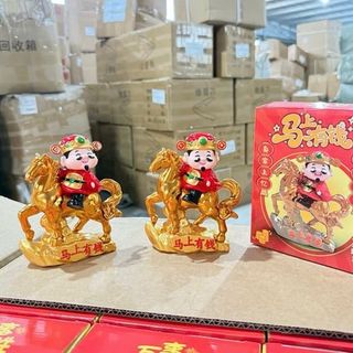 Tượng thần tài cưỡi ngựa E26