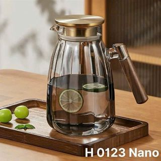 Bình Thủy Tinh Cán Gỗ Nano H-0123 ( THÙNG 24C )