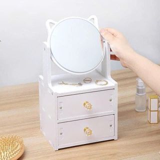 KỆ ĐỰNG MỸ PHẨM CÓ GƯƠNG TRANG ĐIỂM